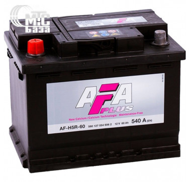 Аккумулятор AFA Plus 6СТ-60 Аз AF-H5R-60 (560127054) EN540 А 242x175x190мм