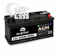 Аккумуляторы Аккумулятор Beavers 6СТ-105 AGM АзЕ R (60502)   950A 392x175x190мм  Польша