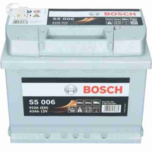 Аккумулятор Bosch S5 Silver Plus [0092S50060] 6СТ-63 Ач L EN610 А 242x175x190