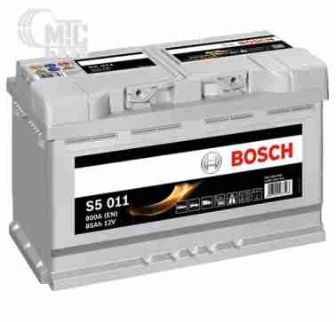 Аккумуляторы Аккумулятор Bosch 6СТ-85 АзЕ S5 Silver Plus 0092S50110   EN800 А 315x175x190мм