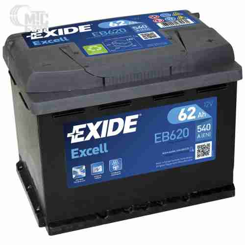 Аккумулятор Exide Excell 6CT-62 [EB620] EN540 А 242x175x190мм