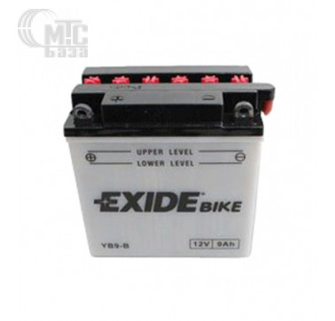 Аккумулятор на мотоцикл Exide  9A 12V [EB9L-B] R EN100 А 135x75x139мм 