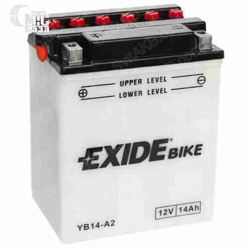 Аккумулятор на мотоцикл Exide Conventional [YB14-A2] 6CT-14 Ач, пуск ток EN145 А 135x90x165мм