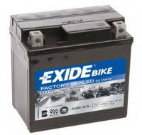 Аккумулятор на мотоцикл Exide AGM 4Ah  [AGM12-5] EN70 А 113x70x105мм