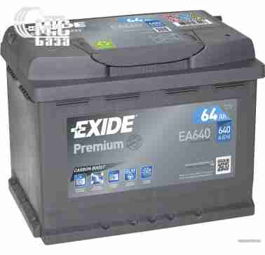 Аккумуляторы Аккумулятор Exide Premium 6СТ-64 R [EA640] EN640 А 242x175x190мм
