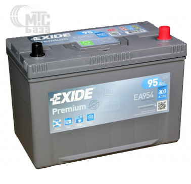 Аккумулятор Exide Premium 6CT-95 R [EA954] EN800 А 306x173x222мм