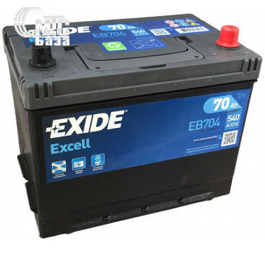 Аккумулятор Exide Excell 6CT-70 [EB704] EN540 А 270x173x222мм