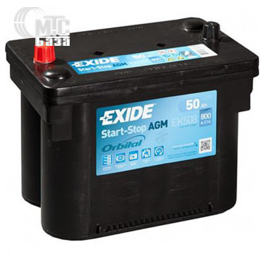 Аккумулятор Exide Start-Stop AGM 6CT-50 L [EK508] EN800 А 260x173x206мм