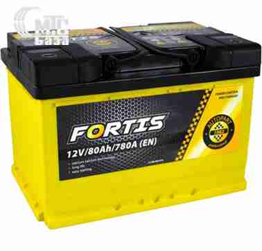 Аккумуляторы Аккумулятор Fortis 6СТ-80 АзЕ  FRT80-00 EN780 А 278x175x190мм 