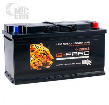 Аккумулятор G-Pard Fast TRC125-F00 [6CT-125R] EN1050 А 350x175x230мм