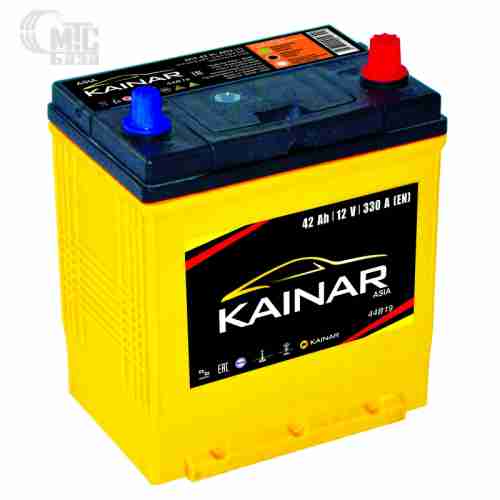 Аккумулятор  KAINAR 6CT-42 Аз 44B19L R  Asia 186x129x220 мм EN350 А