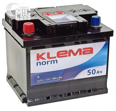 Аккумулятор KLEMA 6СТ-50 Аз Norm  EN480A   207x175x175 мм