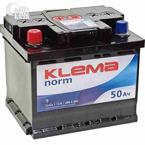 Аккумулятор KLEMA 6СТ-50 Аз Norm  EN480A   207x175x175 мм