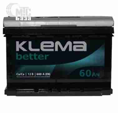Аккумуляторы Аккумулятор KLEMA 6СТ-60 Аз  BETTER  EN600 A 242x175x175 мм