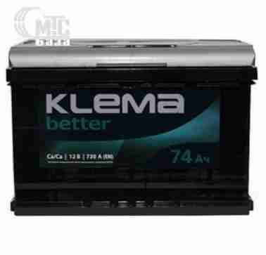 Аккумуляторы Аккумулятор KLEMA 6СТ-74 АзЕ  BETTER EN720A  278x175x190 мм
