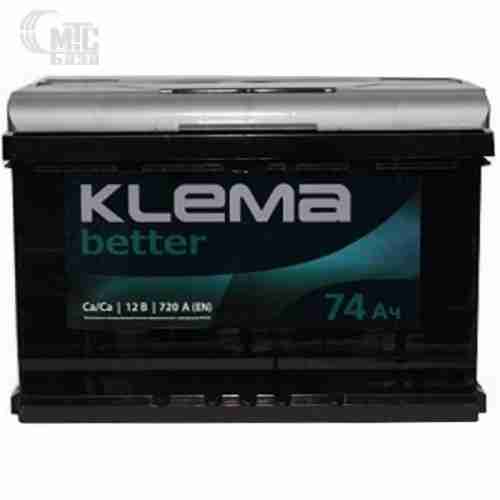 Аккумулятор KLEMA 6СТ-74 АзЕ  BETTER EN720A  278x175x190 мм