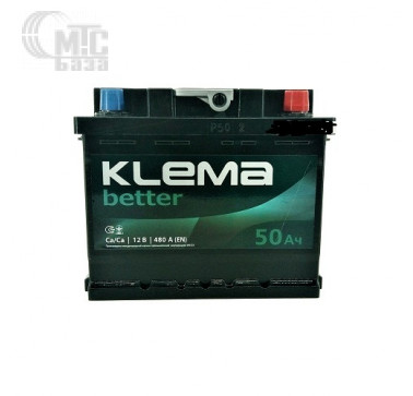 Аккумулятор KLEMA 6СТ-50 АзЕ BETTER  EN480A   207x175x175 мм