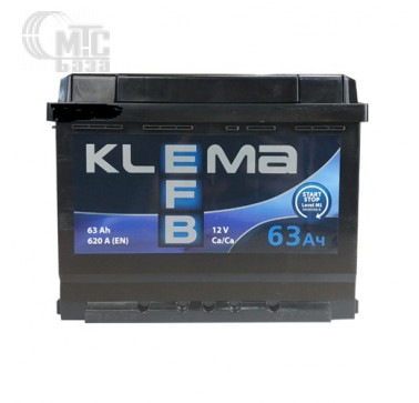 Аккумулятор KLEMA 6СТ-63 АзЕ  EFB Start-Stop  EN620 A 242x175x175 мм
