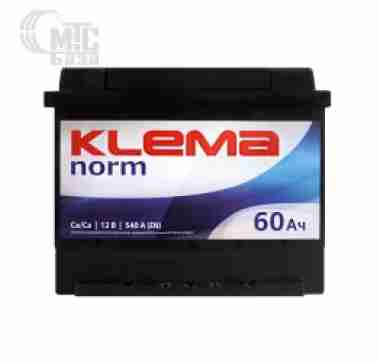 Аккумуляторы Аккумулятор KLEMA 6СТ-60 Аз  Normal EN580A 242x175x190 мм