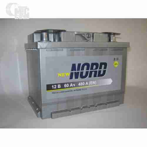 Аккумулятор Nord 6СТ-60 Аз Nord EN480 А 242x175x190мм