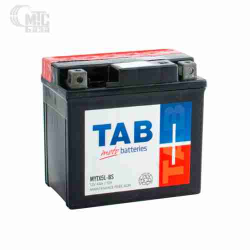 Аккумулятор  TAB 117515 MYTX5L-BS AGM MOTO 6СТ-4 Ач R  113x70x105мм