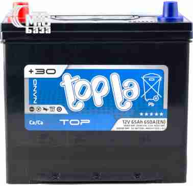 Аккумуляторы Аккумулятор Topla Top JIS 6СТ-65 L [56569 SMF] EN650 А 230x172x220мм