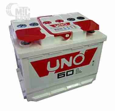 Аккумуляторы Акумулятор Uno 6СТ-60Ah Аз 480A Uno (1) 242x175x190