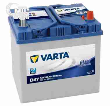 Аккумуляторы Аккумулятор Varta Blue Dynamic [560410054] 6СТ-60 Ач R EN540 А 232x173x225мм