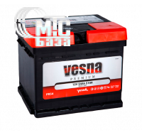 Аккумуляторы Аккумулятор Vesna Premium [415254] 6СТ-54 Ач R EN510 А 207x175x175мм