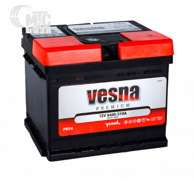 Аккумулятор Vesna Premium [415254] 6СТ-54 Ач R EN510 А 207x175x175мм
