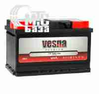 Аккумуляторы Аккумулятор Vesna Premium [415075] 6СТ-75 Ач R EN720 А 278x175x175мм