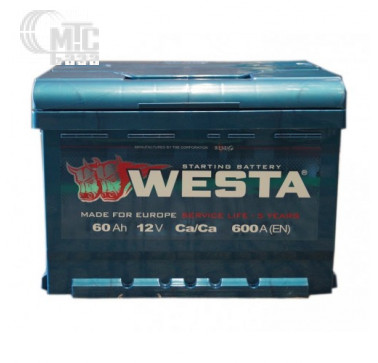 Акумулятор Westa 6СТ-60 Аз 600A Premium (1) 242x175x175