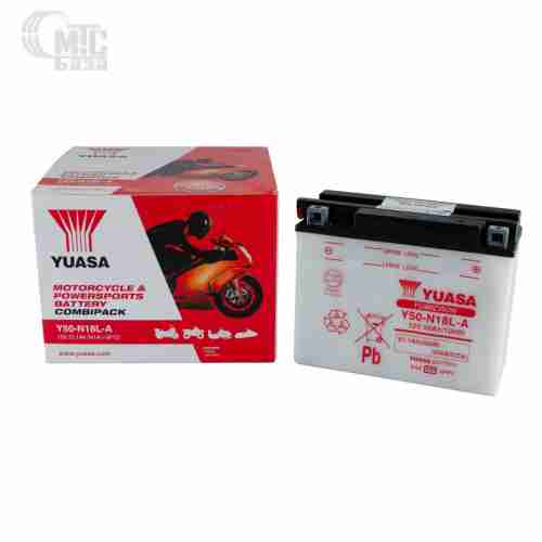 Аккумулятор на мотоцикл GS Yuasa Yumicron [Y50-N18L-A] 6СТ-20 Ач R EN240 А 205x90x162мм