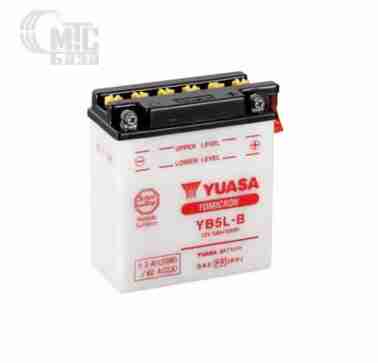 Аккумуляторы Аккумулятор на мотоцикл Yuasa Yumicron [YB5L-B] 6СТ-5,3 Ач R EN 60 А 121x61x131мм