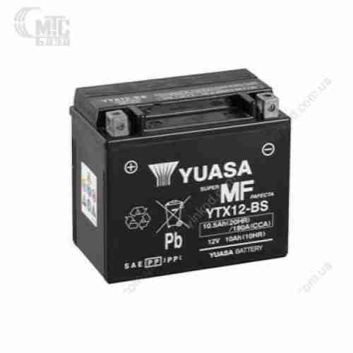 Аккумулятор на мотоцикл GS Yuasa AGM  VRLA  Maintenance Free [YTX12-BS] 6СТ-10,5 Ач L EN180 А 150x87x130мм