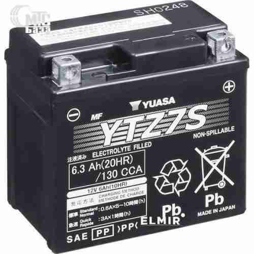 Аккумулятор на мотоцикл GS Yuasa AGM  MF VRLA  Battery [YTZ7S] 6СТ-6,3 Ач R EN130 А 113x70x105 мм