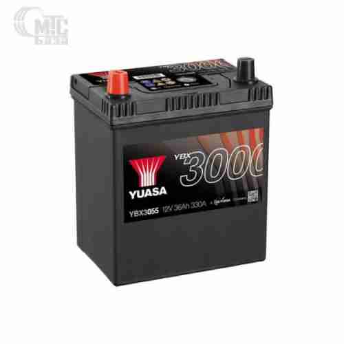 Аккумулятор  Yuasa SMF Battery Japan  [YBX3055] 6СТ-36 Ач L EN330 А 187x127x223мм