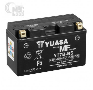 Аккумулятор на мотоцикл GS Yuasa Maintenance Free [YT7B-BS] 6СТ-7 Ач L EN120 А 150x65x93мм