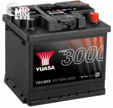 Аккумуляторы Аккумулятор  Yuasa SMF Battery   [YBX3012] 6СТ-52 Ач R EN450 А 207x175x190мм