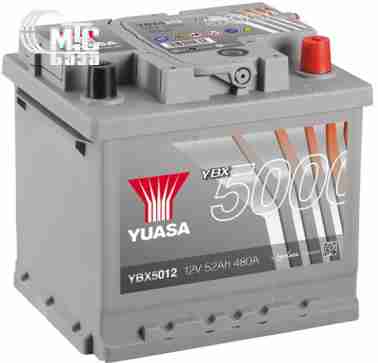 Аккумуляторы Аккумулятор  Yuasa  Silver High Performance Battery  [YBX5012] 6СТ-54 Ач R EN500 А 207x175x190мм