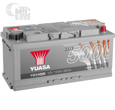 Аккумулятор  Yuasa  Silver High Performance Battery  [YBX5020] 6СТ-110 Ач R EN900 А 393x175x190мм