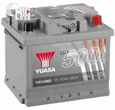 Аккумуляторы Аккумулятор  Yuasa  Silver High Performance Battery  [YBX5063] 6СТ-50 Ач R EN480 А 207x175x175мм