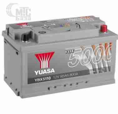 Аккумуляторы Аккумулятор  Yuasa  Silver High Performance Battery  [YBX5110] 6СТ-85 Ач R EN800 А 315x175x175мм