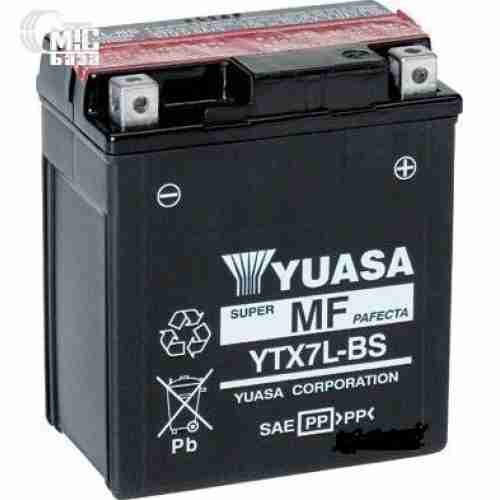 Аккумулятор на мотоцикл GS Yuasa Maintenance Free [YTX7L-BS] 6СТ-6 Ач R EN100 А 114x71x131мм