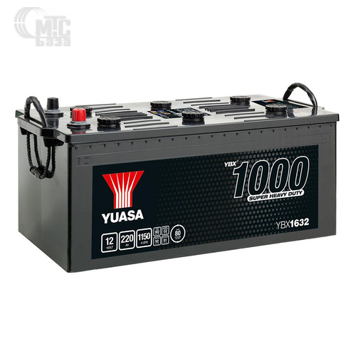 Аккумулятор  Yuasa    Super Heavy Duty Battery  [YBX1632] 6СТ-220 Ач R EN1150 А 513x272x242 мм