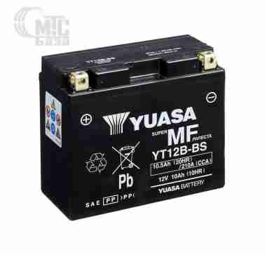 Аккумуляторы Аккумулятор на мотоцикл YT12B-BS МОТО Yuasa 12V 10,5Ah MF VRLA Battery  EN160 А 150x70x130мм