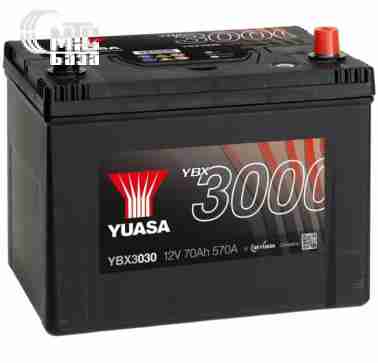 Аккумуляторы Аккумулятор  Yuasa SMF Battery Japan  [YBX3030] 6СТ-72 Ач R EN630 А 260x174x225мм