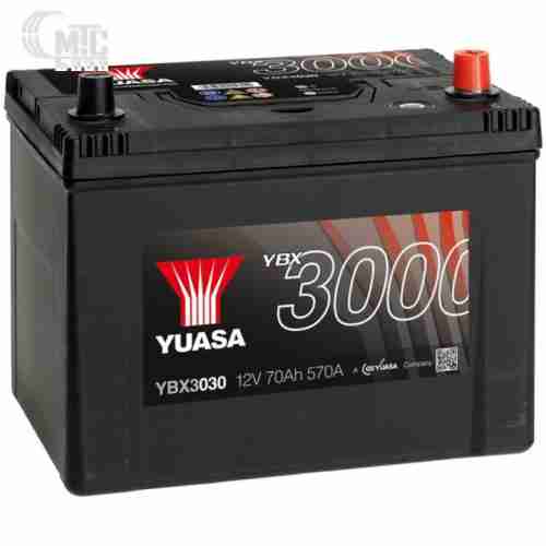 Аккумулятор  Yuasa SMF Battery Japan  [YBX3030] 6СТ-72 Ач R EN630 А 260x174x225мм