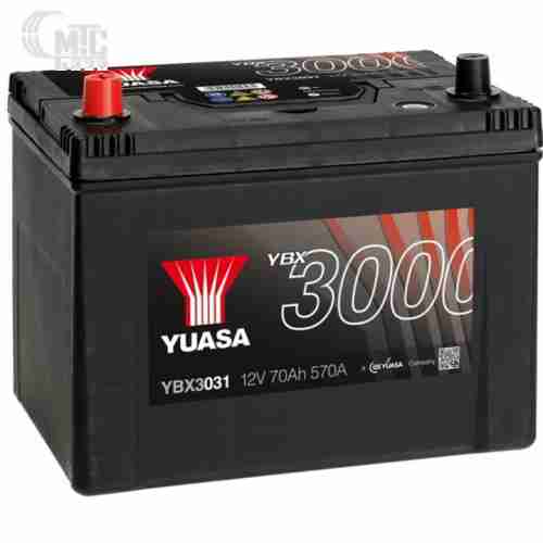 Аккумулятор  Yuasa SMF Battery Japan  [YBX3031] 6СТ-72 Ач L EN630 А 260x174x225мм