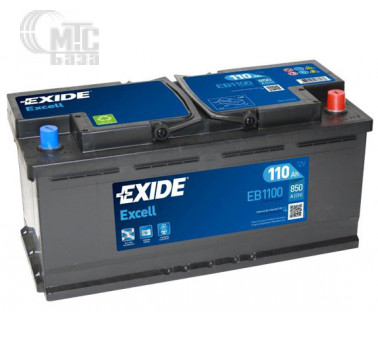 Аккумулятор Exide Excell 6CT-110 [EB1100] EN850 А 392x175x190мм